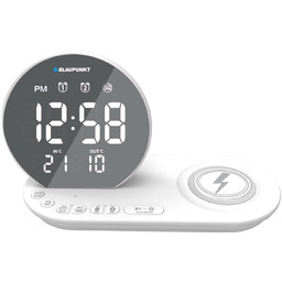 Blaupunkt, radiobudzik FM/ALARM/USB CR85WH CHARGE, biały