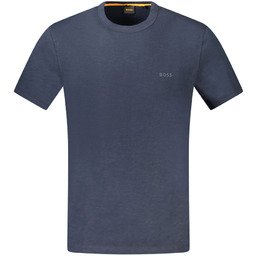 HUGO BOSS MĘSKA KOSZULKA Z KRÓTKIM RĘKAWEM NIEBIESKA