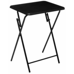 Składany stolik prostokątny czarny 48x38cm nowoczesny do salonu