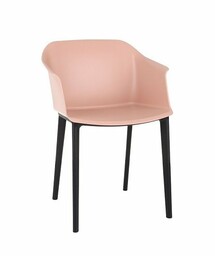 Krzesło Nado różowe plastikowe do biura, domu