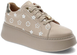 Libero Beżowe Sneakersy Półbuty Damskie Premium