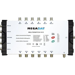 MegaSat 0600205 Multiprzełącznik 5/12 Profiline srebrny