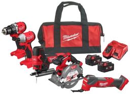 Milwaukee M18 BLCPP5A-502B - Zestaw combo wiertarko-wkrętarka +