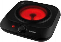 Kuchenka elektryczna ceramiczna turystyczna Sencor SCP1763BK 19cm 1200W