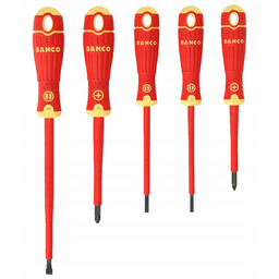 Bahco B220.015 Zestaw 5 szt. Wkrętaków Izolowanych Płaskie