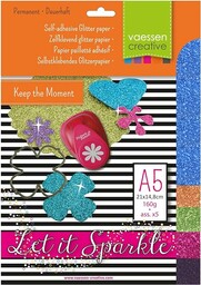 Vaessen Creative 5 x papier brokatowy 160 g