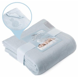 Libra- Babies Kocyk bambusowy 80x100cm Niebieski