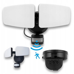 Lampa Elewacyjna Zewnetrzna Halogen Z Czujnikiem Ruchu 24W