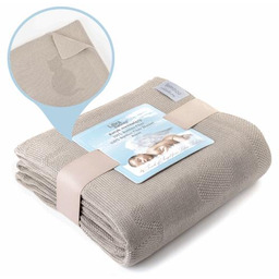 Libra- Babies Kocyk bambusowy 80x100cm Beżowy