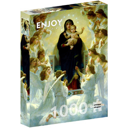 Puzzle, Madonna z aniołami, William Adolphe Bouguereau, 1000