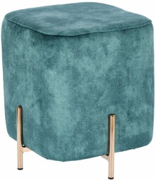 Pufa Izbit Velvet niebieska glamour