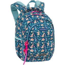 Plecak szkolny trzykomorowy dla dziewczynki ASTRABAG CANDY BUNNY,