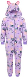 Świnka Peppa Fioletowa, polarowa piżama jednoczęściowa, dziecięce onesie
