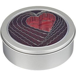 Staedter Smooth Heart/Faliste Cutter Zestaw, stal nierdzewna, 6