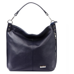 Damska stylowa skórzana torebka na ramię shopper