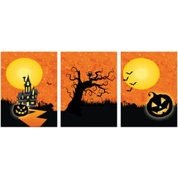 Etykiety na butelkę Nawiedzony Dom - 9 szt.