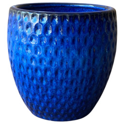 Donica szkliwiona Blue Azurro M 26 cm