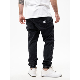 Spodnie Jeansowe Jogger Męskie Ciemne Szare Jigga Wear