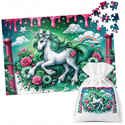 PUZZLE TRADYCYJNE - JEDNOROŻEC UNICORN KOŃ - 110