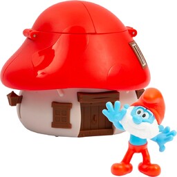 Figurka Papa Smerf i domek z czerwonym daszkiem