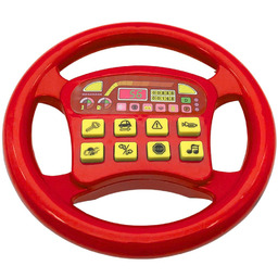 Czerwona Interaktywna Kierownica Samochodowa Dźwięki