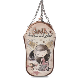 Anekke Beżowa Małe Torebka Damska Na Telefon Hollywood