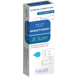 DOMOWE LABORATORIUM Test narkotykowy ze śliny (1 sztuka)