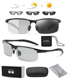 Estillo Męskie okulary przeciwsłoneczne HD z fotochromem