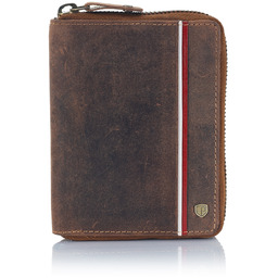 Portfel Męski Nubuk na Zamek PETERSON Barwy Polski