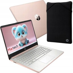 Edukacyjny Różowy Wydajny Laptop na komunię Hp 14