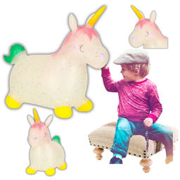 Skoczek Do Skakania Gumowy Z Pąpką Jednorożec Konik