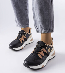 Czarno-złote sneakersy Vinceza-37