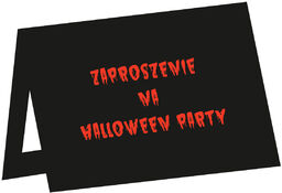 Zaproszenia Krwawe Halloween - 6 szt.