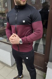Dres męski czarno-bordowy Furia