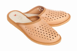 Wójciak Podhale damskie kapcie domowe skórzane góralski styl