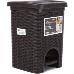 Stefanplast 30102 kosz na śmieci, imitacja rattanu,