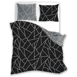 Pościel 220x200 Satyna Bawełniana Milagro Verde 007 Geometria