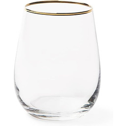 Excelsa 65372 Gold Set 6 Szklanka Woda, Szkło