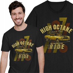 Koszulka Muscle Classic Cars Motoryzacja Samochody Wyścigi Rajdy