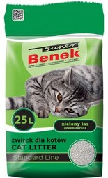 SUPER BENEK Żwirek dla kota Standard Zielony Las