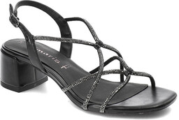 Czarne Sandały Tamaris Eleganckie Buty Damskie