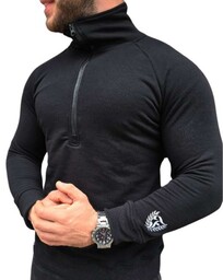 Bluza męska czarna ze stójką Furia