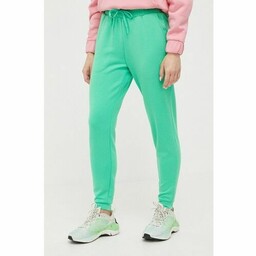 4F spodnie dresowe kolor zielony gładkie