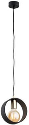 Lampa wisząca stylowa AMADORA 4067 czerń ze złotem