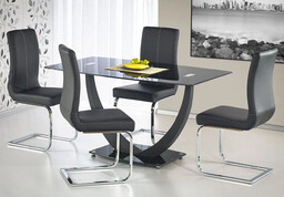 Edinos Czarny stół szklany do salonu A2-L43