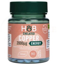 Miedź 2 mg, Chelated Copper Holland & Barrett,
