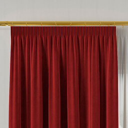 Markizeta Zasłona gotowa na taśmie 140x240 043 czerwona