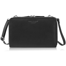 Damska mała torebka skórzana kopertówka na ramię