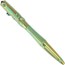 Długopis taktyczny Rike Knife Gold / Green Titanium