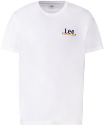 Lee T-shirt męski z logo (L, Biały)